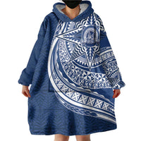 Tonga Queen Salote College Personalized Wearable Blanket Hoodie Ngatu Tokelaufeletoa Motifs LT7 - Polynesian Pride