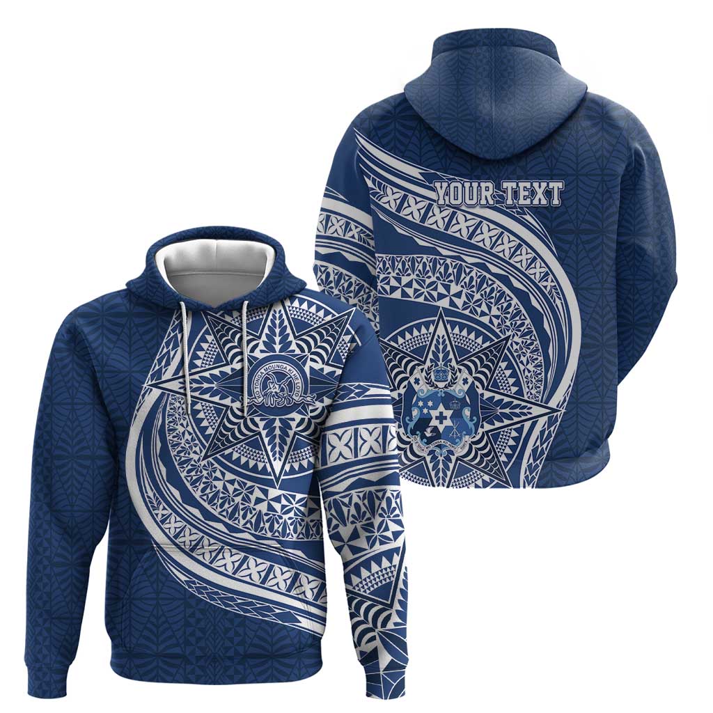 Tonga Queen Salote College Personalized Zip Hoodie Ngatu Tokelaufeletoa Motifs LT7 - Polynesian Pride