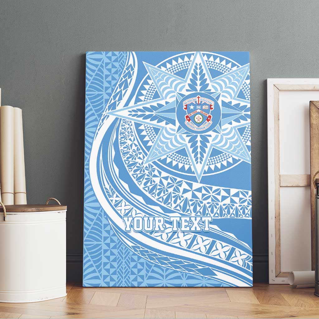 Tonga Apifo'ou Kolisi Personalized Canvas Wall Art Ngatu Tokelaufeletoa Motifs