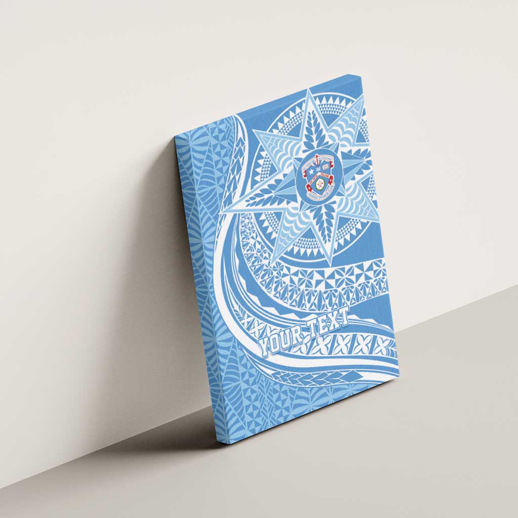 Tonga Apifo'ou Kolisi Personalized Canvas Wall Art Ngatu Tokelaufeletoa Motifs