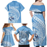 Tonga Apifo'ou Kolisi Personalized Family Matching Off Shoulder Maxi Dress and Hawaiian Shirt Ngatu Tokelaufeletoa Motifs