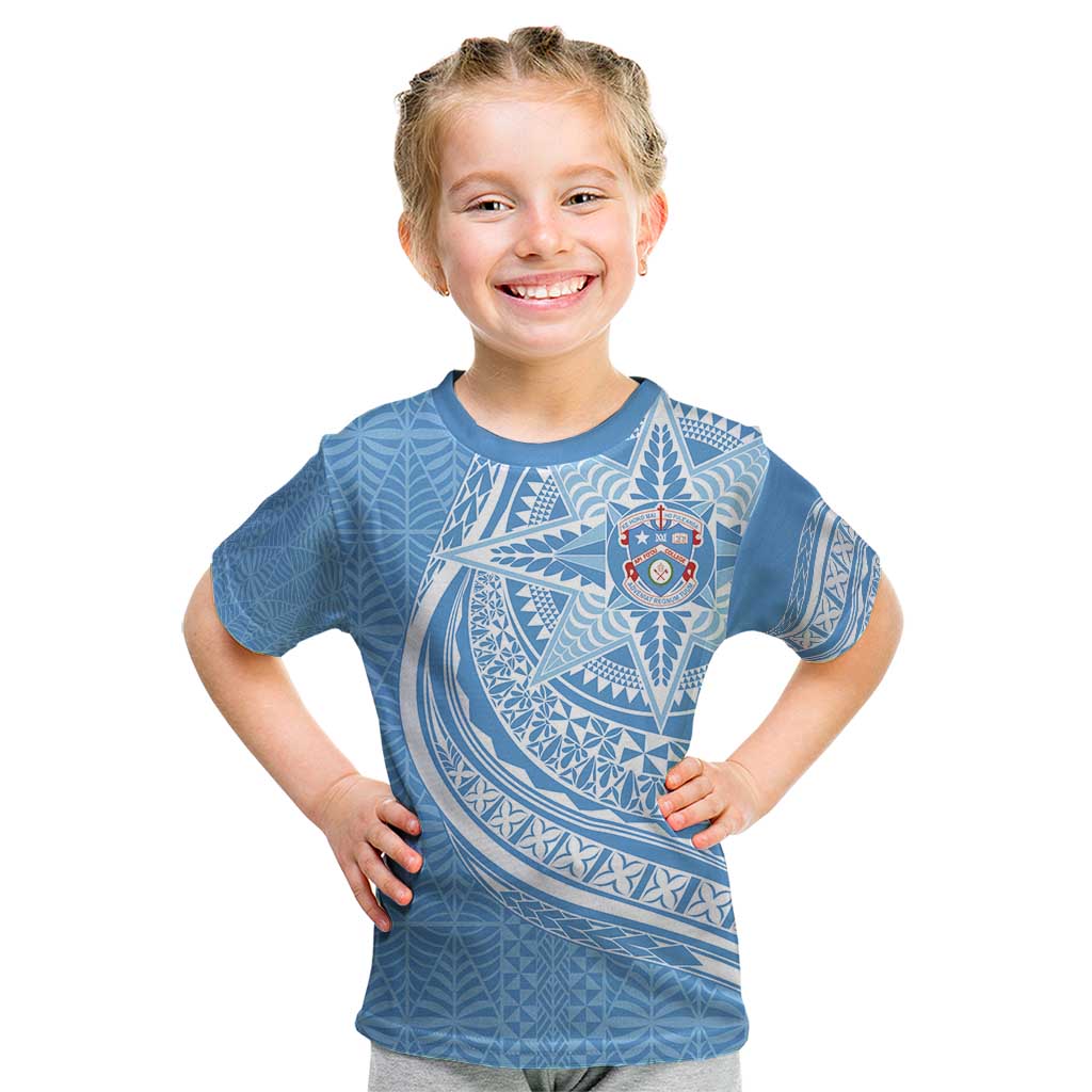 Tonga Apifo'ou Kolisi Personalized Kid T Shirt Ngatu Tokelaufeletoa Motifs