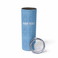 Tonga Apifo'ou Kolisi Personalized Skinny Tumbler Ngatu Tokelaufeletoa Motifs
