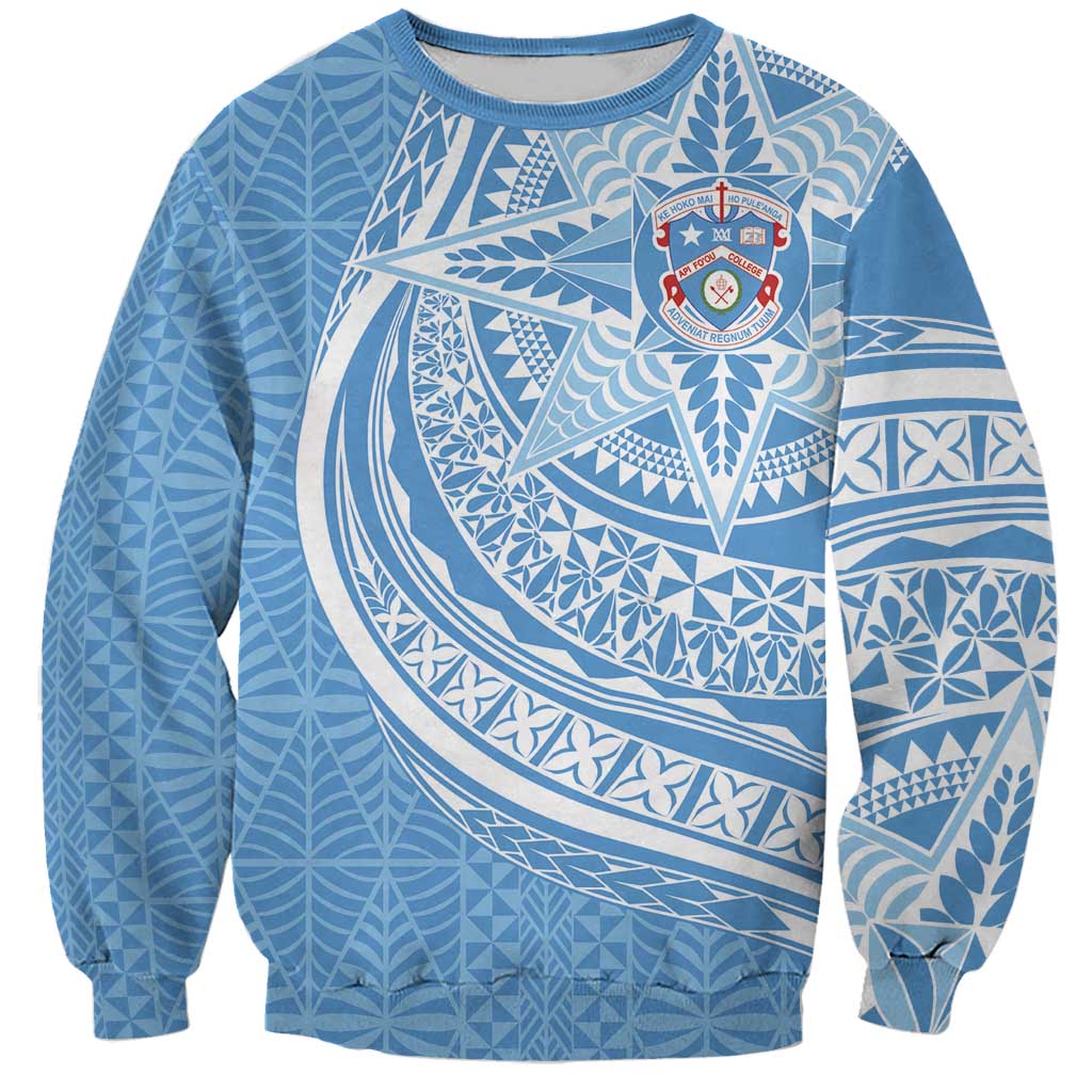 Tonga Apifo'ou Kolisi Personalized Sweatshirt Ngatu Tokelaufeletoa Motifs