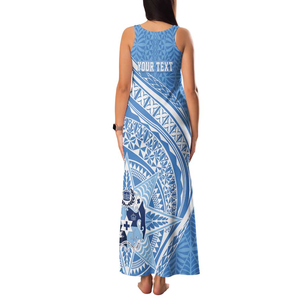 Tonga Apifo'ou Kolisi Personalized Tank Maxi Dress Ngatu Tokelaufeletoa Motifs