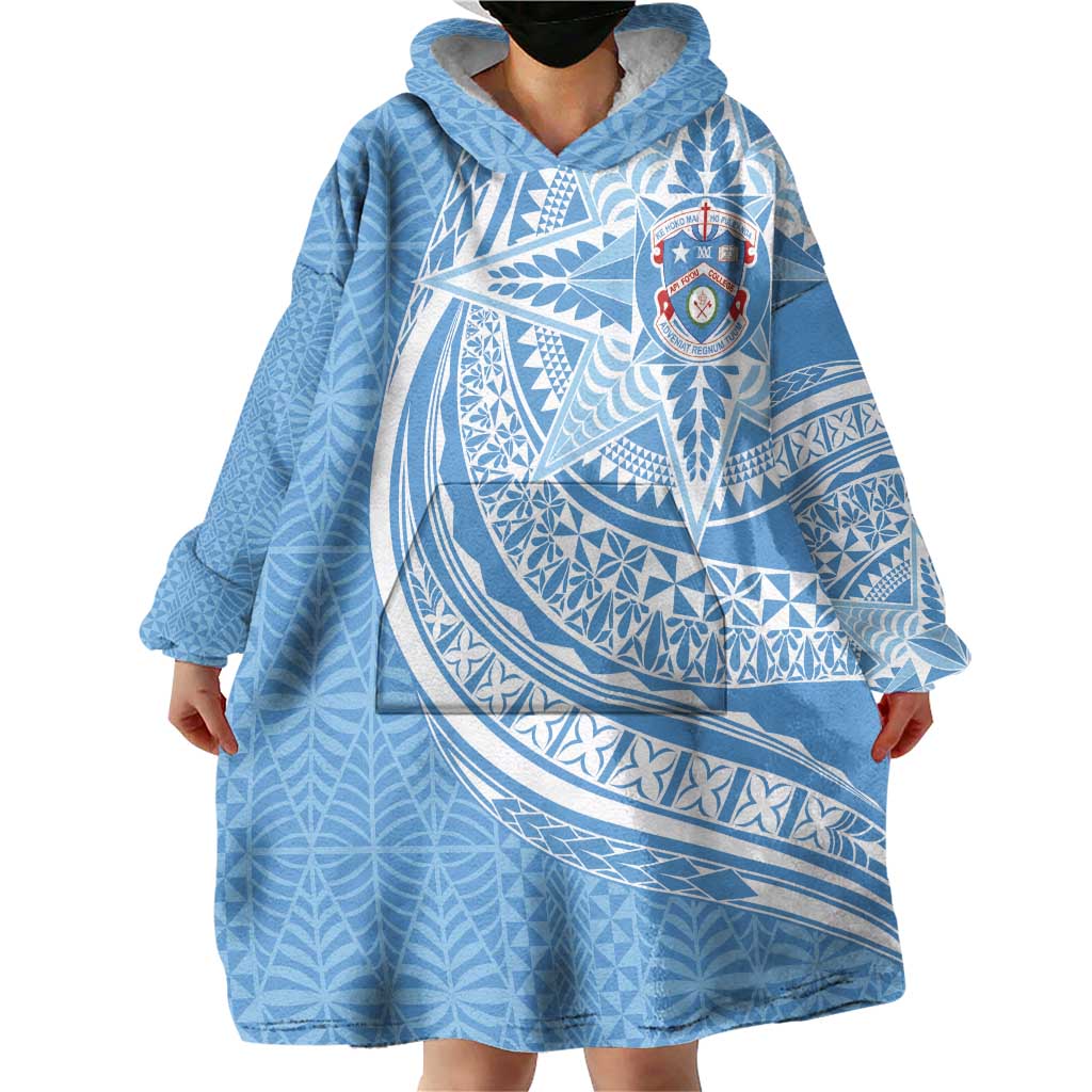 Tonga Apifo'ou Kolisi Personalized Wearable Blanket Hoodie Ngatu Tokelaufeletoa Motifs LT7 - Polynesian Pride