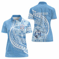 Tonga Apifo'ou Kolisi Personalized Women Polo Shirt Ngatu Tokelaufeletoa Motifs