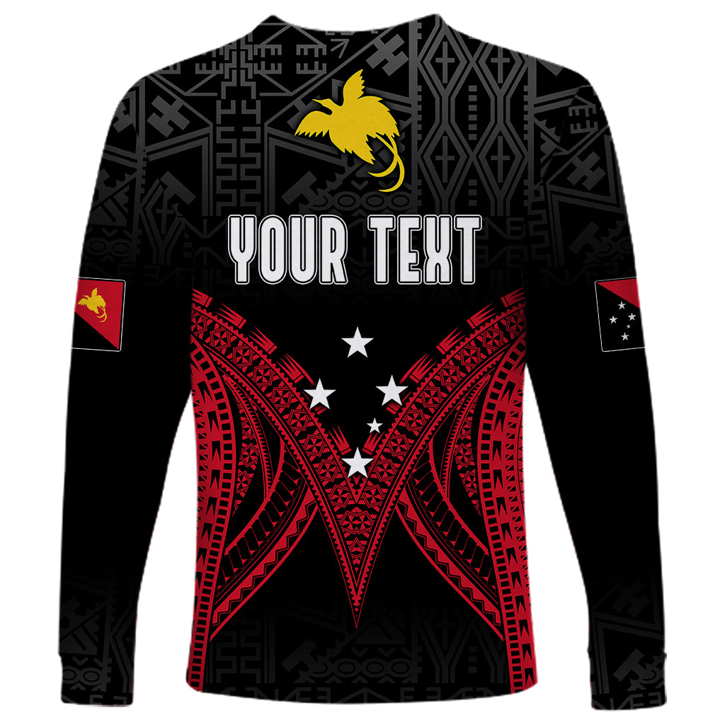 Personalised PNG Long Sleeve Shirt Papua Motuan Mirror Style LT7 - Polynesian Pride