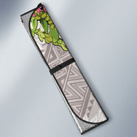 Hawaii Mokihana Mix Pikake Leis Mahalo 'Olelo Auto Sun Shade Black LT7 - Polynesian Pride