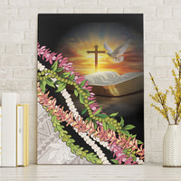 Hawaii Mokihana Mix Pikake Leis Mahalo 'Olelo Canvas Wall Art Black LT7 Without Frame Black - Polynesian Pride