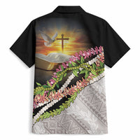 Hawaii Mokihana Mix Pikake Leis Mahalo 'Olelo Hawaiian Shirt Black LT7 - Polynesian Pride