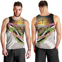 Hawaii Mokihana Mix Pikake Leis Mahalo 'Olelo Men Tank Top Black LT7 - Polynesian Pride