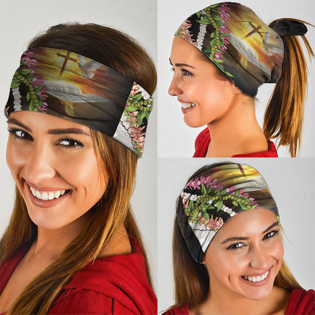 Hawaii Mokihana Mix Pikake Leis Mahalo 'Olelo Neck Gaiter Black LT7 - Polynesian Pride