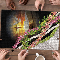 Hawaii Mokihana Mix Pikake Leis Mahalo 'Olelo Puzzle Black LT7 - Polynesian Pride