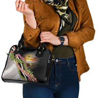 Hawaii Mokihana Mix Pikake Leis Mahalo 'Olelo Shoulder Handbag Black LT7 - Polynesian Pride