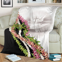 Hawaii Mokihana Mix Pikake Leis Mahalo 'Olelo Blanket White Tapa LT7 - Polynesian Pride