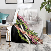 Hawaii Mokihana Mix Pikake Leis Mahalo 'Olelo Blanket White Tapa LT7 - Polynesian Pride