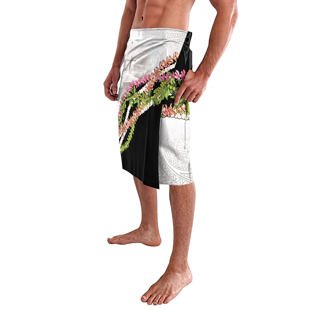 Hawaii Mokihana Mix Pikake Leis Mahalo 'Olelo Lavalava White Tapa LT7 - Polynesian Pride
