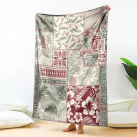 Aloha Hawaii Pastel Christmas Patchwork Blanket Classic Style - Polynesian Pride