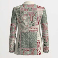 Aloha Hawaii Pastel Christmas Patchwork Blazer Classic Style LT7 - Polynesian Pride