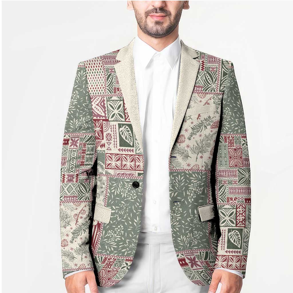 Aloha Hawaii Pastel Christmas Patchwork Blazer Classic Style LT7 - Polynesian Pride
