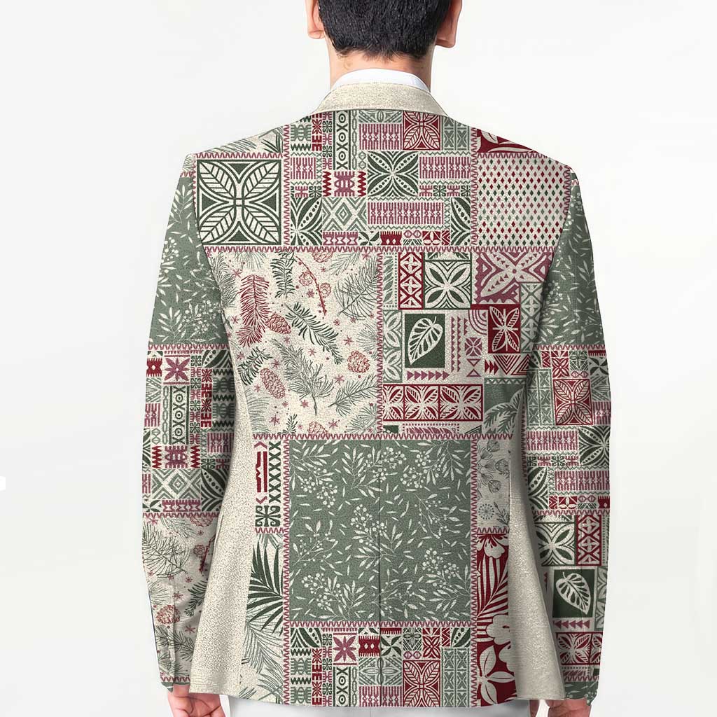 Aloha Hawaii Pastel Christmas Patchwork Blazer Classic Style LT7 - Polynesian Pride