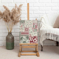 Aloha Hawaii Pastel Christmas Patchwork Canvas Wall Art Classic Style - Polynesian Pride