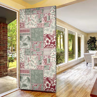 Aloha Hawaii Pastel Christmas Patchwork Door Cover Classic Style - Polynesian Pride