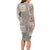Aloha Hawaii Pastel Christmas Patchwork Family Matching Long Sleeve Bodycon Dress and Hawaiian Shirt Classic Style - Polynesian Pride
