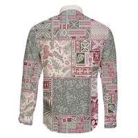 Aloha Hawaii Pastel Christmas Patchwork Family Matching Off Shoulder Short Dress and Hawaiian Shirt Classic Style - Polynesian Pride