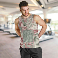Aloha Hawaii Pastel Christmas Patchwork Men Tank Top Classic Style - Polynesian Pride