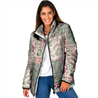 Aloha Hawaii Pastel Christmas Patchwork Padded Jacket Classic Style - Polynesian Pride