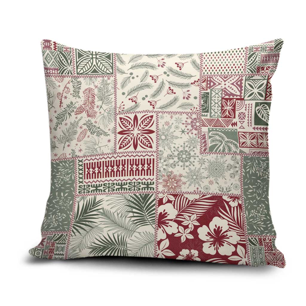 Aloha Hawaii Pastel Christmas Patchwork Pillow Cover Classic Style LT7 Pastel Green - Polynesian Pride