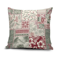 Aloha Hawaii Pastel Christmas Patchwork Pillow Cover Classic Style LT7 Pastel Green - Polynesian Pride