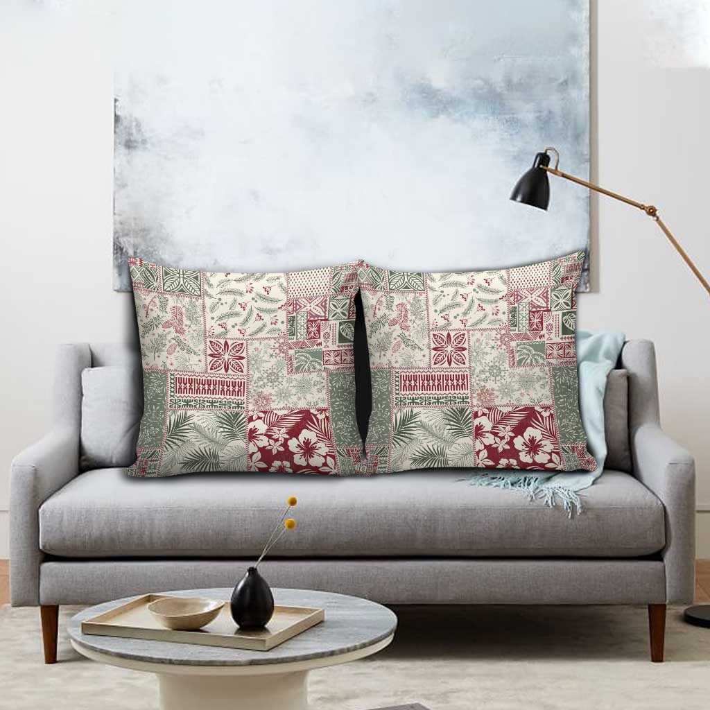 Aloha Hawaii Pastel Christmas Patchwork Pillow Cover Classic Style LT7 - Polynesian Pride