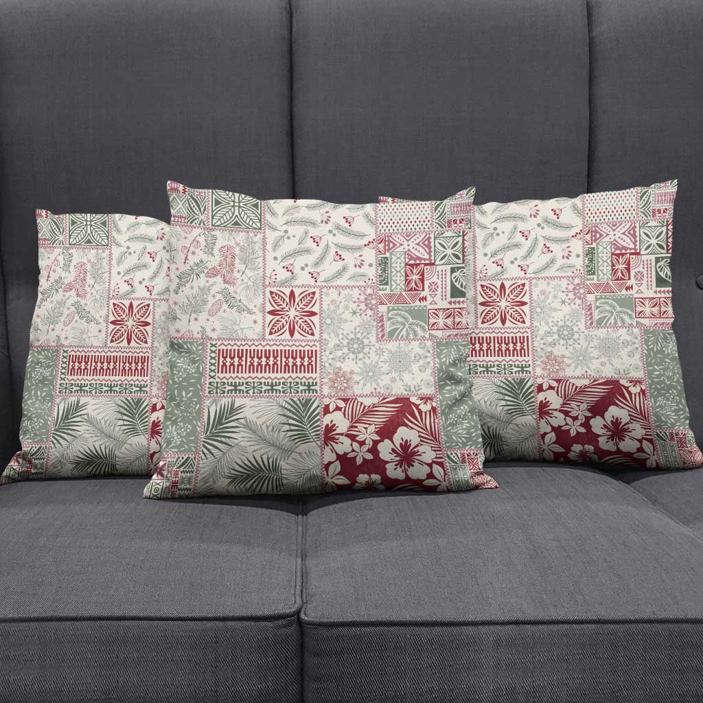 Aloha Hawaii Pastel Christmas Patchwork Pillow Cover Classic Style LT7 - Polynesian Pride