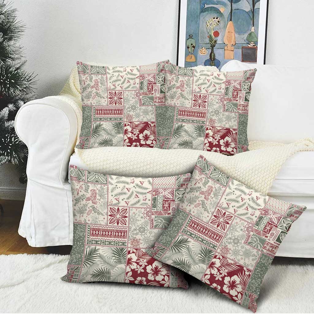 Aloha Hawaii Pastel Christmas Patchwork Pillow Cover Classic Style LT7 - Polynesian Pride
