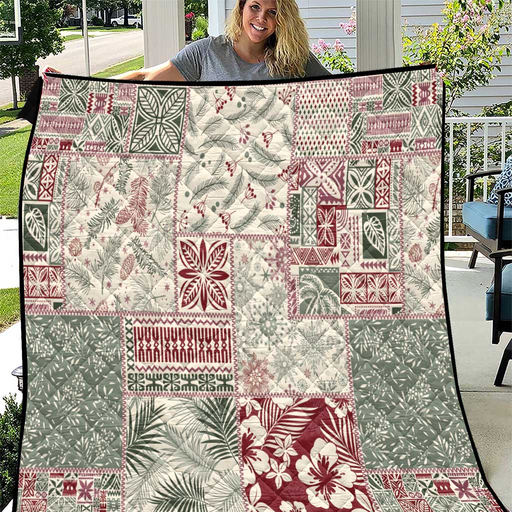 Aloha Hawaii Pastel Christmas Patchwork Quilt Classic Style - Polynesian Pride