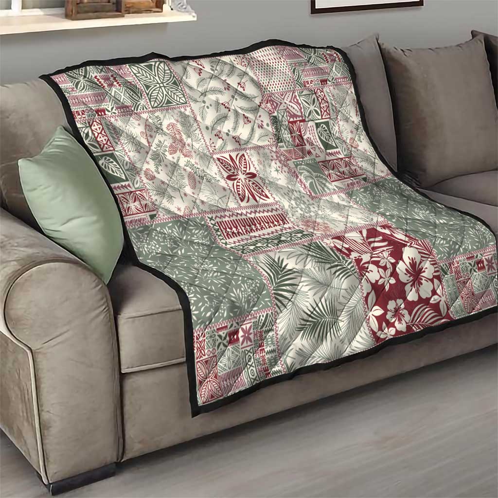 Aloha Hawaii Pastel Christmas Patchwork Quilt Classic Style - Polynesian Pride