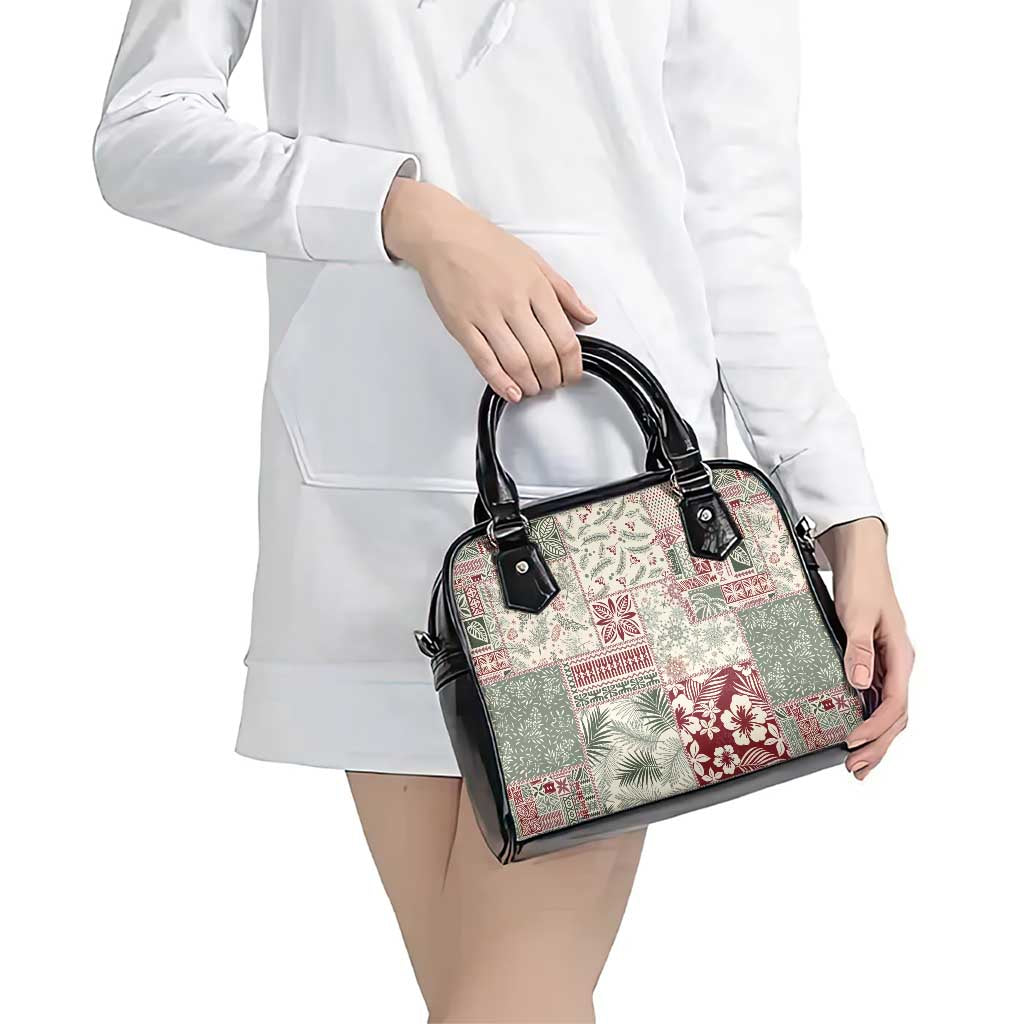 Aloha Hawaii Pastel Christmas Patchwork Shoulder Handbag Classic Style LT7 - Polynesian Pride
