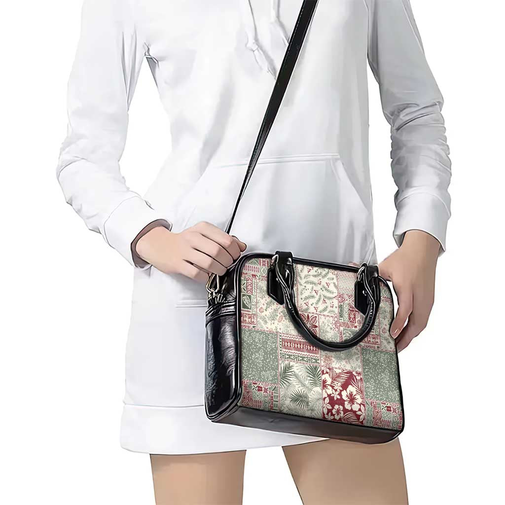 Aloha Hawaii Pastel Christmas Patchwork Shoulder Handbag Classic Style LT7 - Polynesian Pride