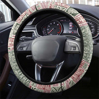 Aloha Hawaii Pastel Christmas Patchwork Steering Wheel Cover Classic Style - Polynesian Pride