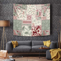 Aloha Hawaii Pastel Christmas Patchwork Tapestry Classic Style LT7 Pastel Green - Polynesian Pride