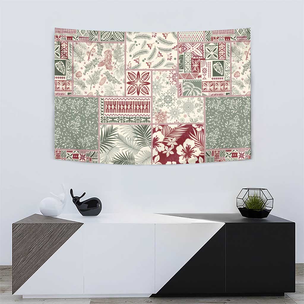 Aloha Hawaii Pastel Christmas Patchwork Tapestry Classic Style LT7 - Polynesian Pride
