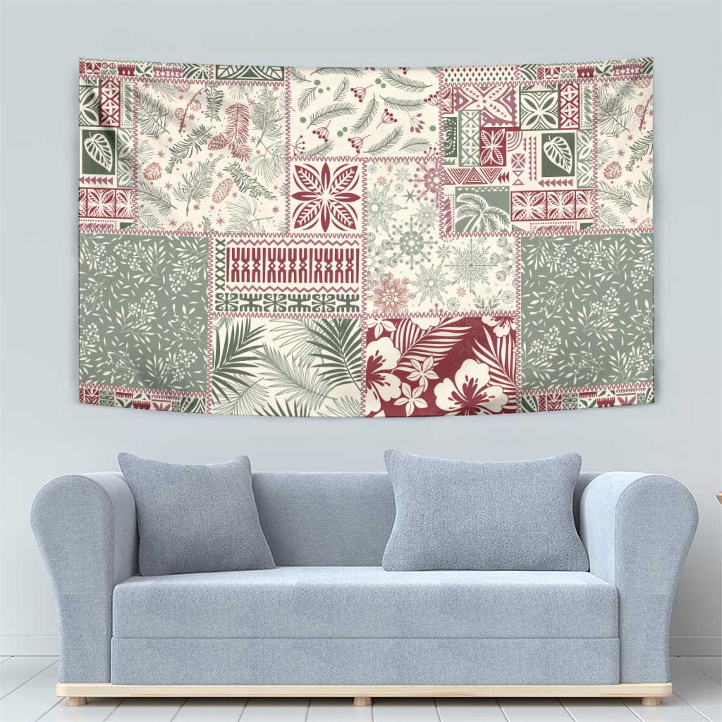 Aloha Hawaii Pastel Christmas Patchwork Tapestry Classic Style LT7 - Polynesian Pride