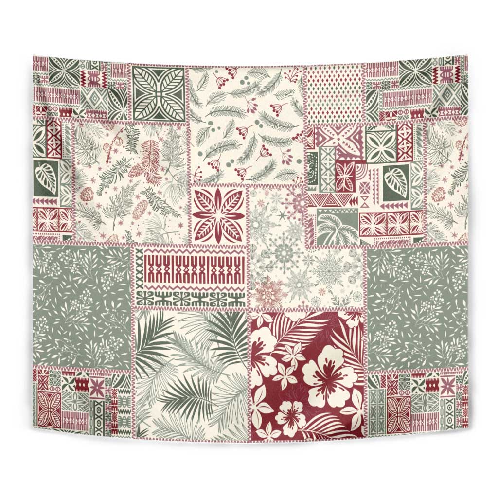 Aloha Hawaii Pastel Christmas Patchwork Tapestry Classic Style LT7 - Polynesian Pride