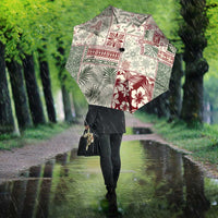 Aloha Hawaii Pastel Christmas Patchwork Umbrella Classic Style - Polynesian Pride