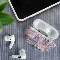 Aloha Hawaii Pastel Christmas Patchwork AirPods Case Rustic Style - Polynesian Pride