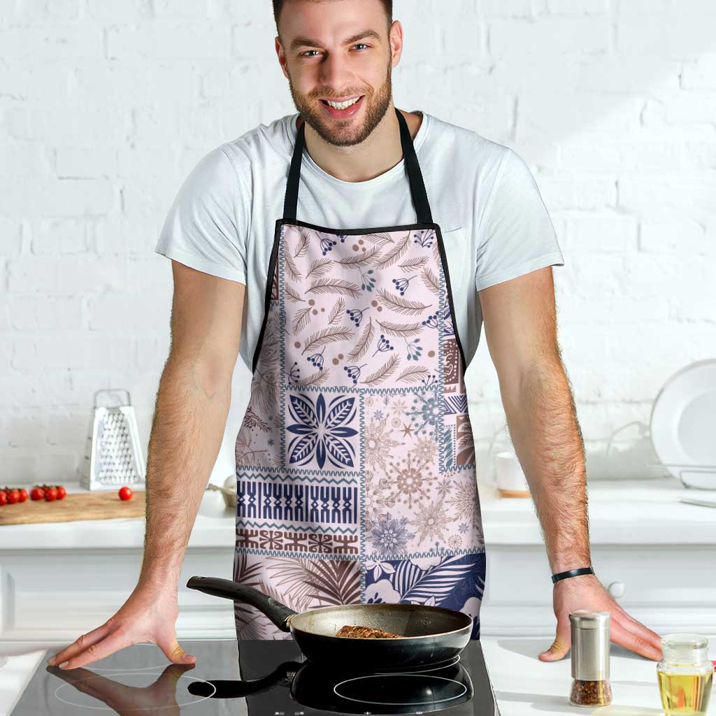 Aloha Hawaii Pastel Christmas Patchwork Apron Rustic Style - Polynesian Pride