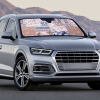 Aloha Hawaii Pastel Christmas Patchwork Auto Sun Shade Rustic Style - Polynesian Pride